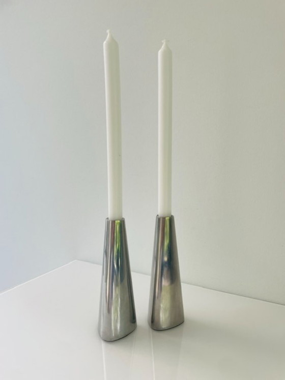 Image 1 of IKEA RENOS kandelaars Ehlén Johansson vintage design set