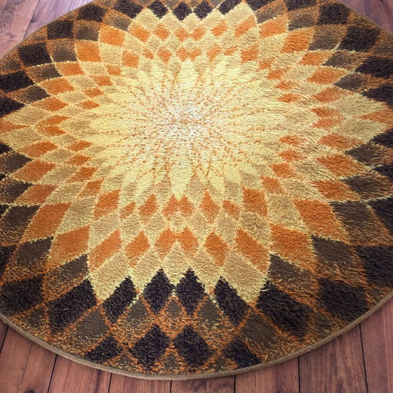 Image 1 of Runder „Desso“-Teppich, 1970er Jahre