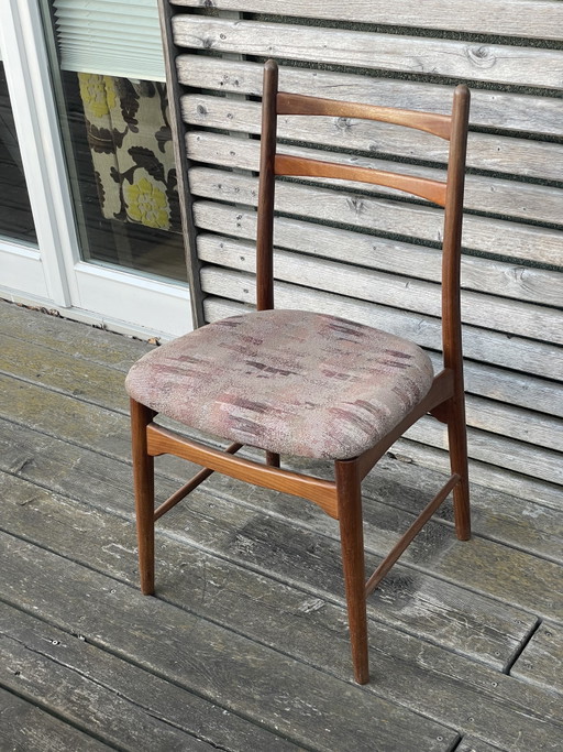 Dining table with 4 upholstered chairs, 1960s