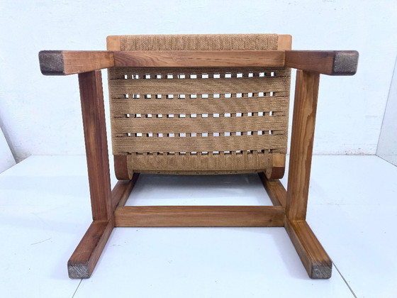 Image 1 of Sedia danese in legno di pino con rivestimento di Vagn M. Fuglsang, design anni '60-'70