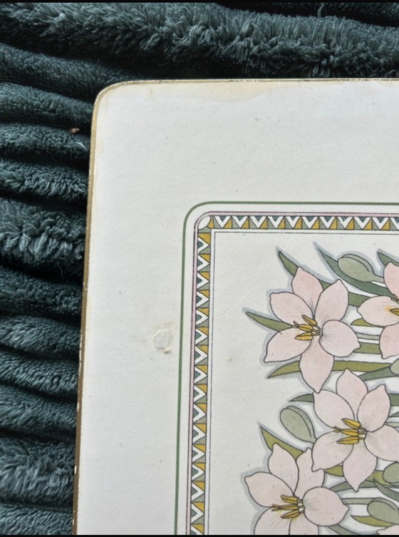Image 1 of 6 vintage onderzetters Tauton Vale