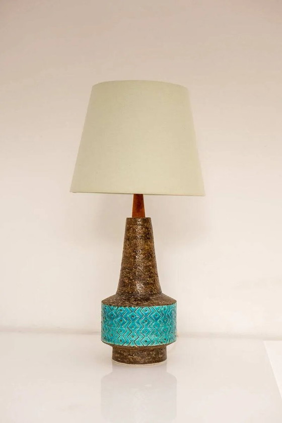 Lampe en céramique Bitossi bleu Rimini, par Aldo Londi, Italie, années 1970 – Porcelain, Ceramic (photo 14 of 18)