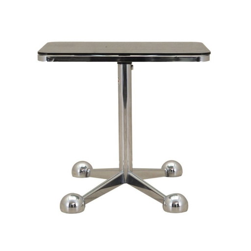 Coffee table on wheels, Italian design, 1970s, manufacturer: Allegri