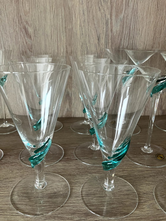 Image 1 of Compleet Glasservies Kristal +/-1990 Handgemaakt
