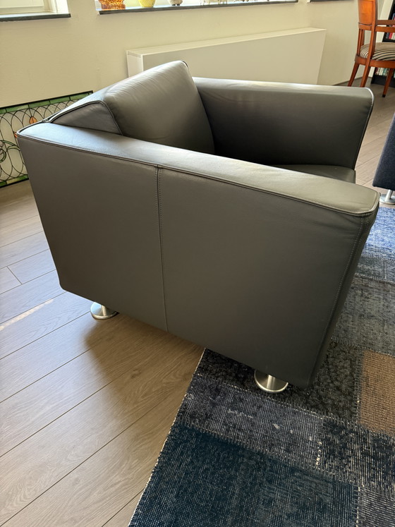 Image 1 of DESIGN ON STOCK LADIES' ARMCHAIR BLIZZ + MATCHING POUF/OOTHOTCHEN