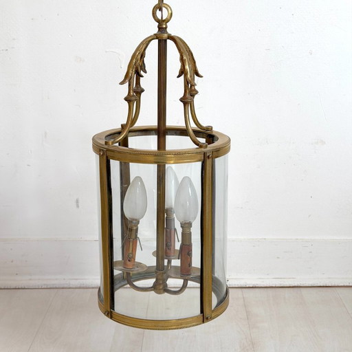 Hängelaterne im Louis XVI-Stil aus Messing