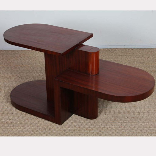 Modernistischer Couchtisch aus Mahagoni aus den 1930er Jahren