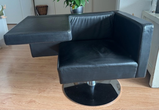 Design Stuhl OFFECCT Solitaire schwarzes Gestell/Chrom - entworfen von Alfredo Häberli