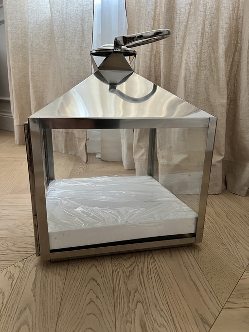 Lantern Xxl Silver Metal