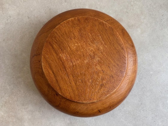 1 grand bol/bol à fruits vintage en teck massif – Wood (photo 5 of 5)