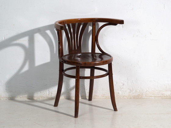 Pair of antique bentwood chairs in the Thonet style – Central Europe, circa 1905 – Dining chairs (photo 38 of 40)