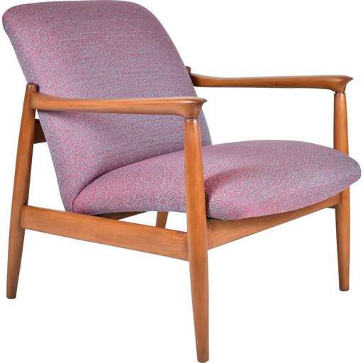 Poltrona vintage E. Homa in teak anni '60