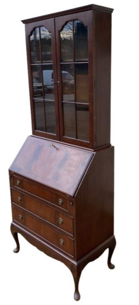 Image 1 of Segretaria, vetrina, scrittoio, mobiletto, credenza, stile inglese in mogano