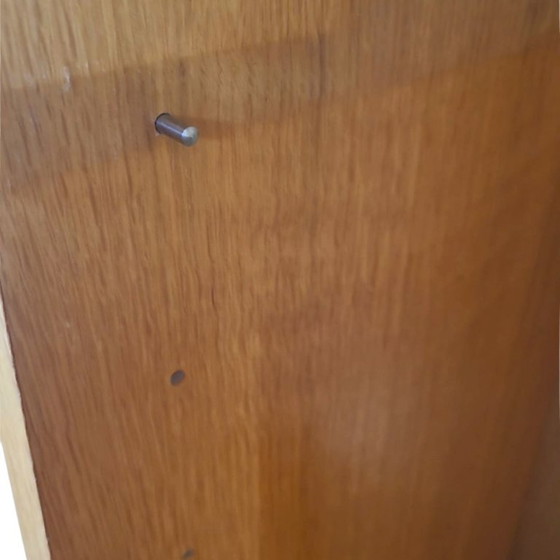 Image 1 of Vintage Scandinavische eikenhouten boekenkast - 200 cm - verstelbare planken, 20e eeuw