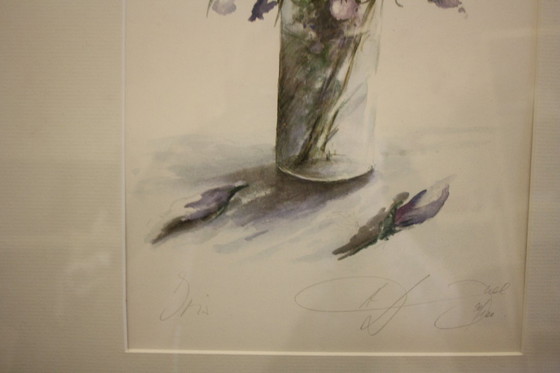 Image 1 of Bellissimo acquerello: Bouquet di fiori in vaso