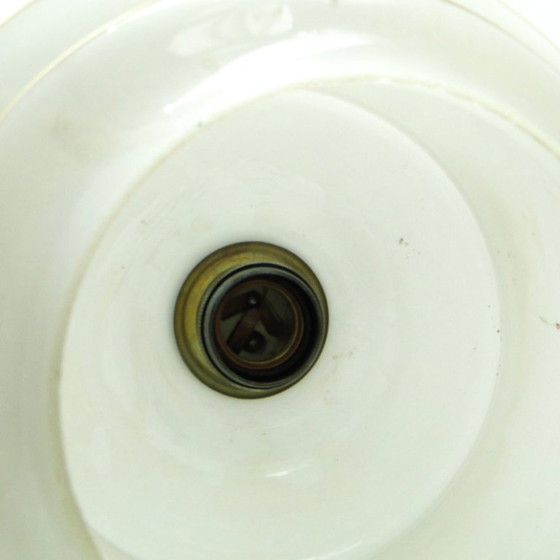 Mid-Century Modern Pendant Lamp From Polam, 1970s – Glass, Metal (photo 7 of 9)
