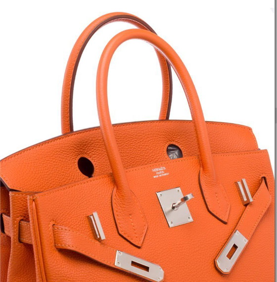 Image 1 of Zak HERMES Birkin 30 en Cuir Oranje - 103365