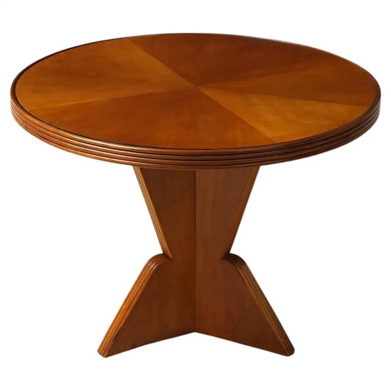 Gio Ponti Stuhl Mod. 110 mit Fornasetti Originalstoff für Cassina 1953 – Esszimmerstühle, Wood (photo 28 of 28)