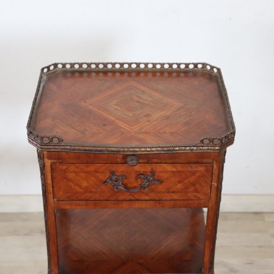 Image 1 of Antique Nightstand, Italy Late 19th Century