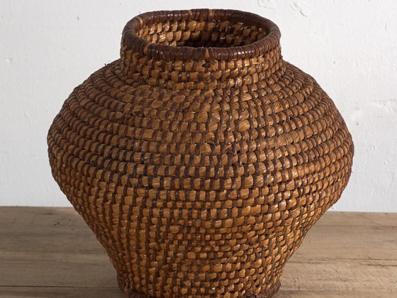Small antique wicker basket (c.1920) #2 – Decorative Objects, Rustic (photo 2 of 16)