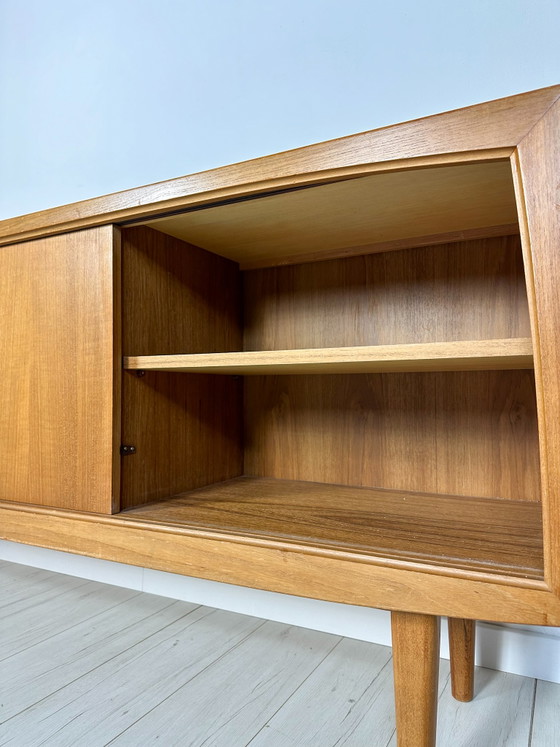 Image 1 of 1960s Vintage Minimalistic Teak Sideboard by Bartels