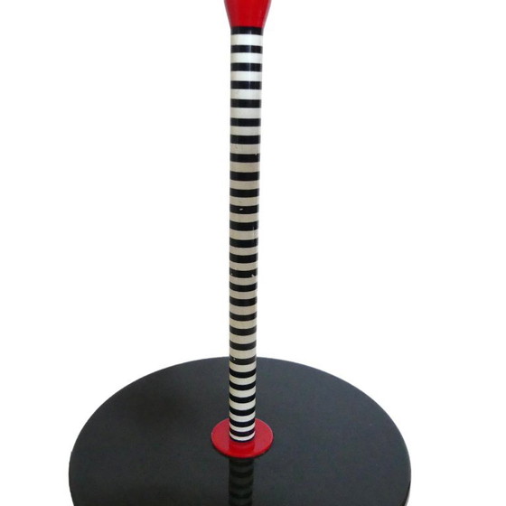 Olivier Villatte Postmodern Table Lamp, France 1980s, Memphis Era – Wood, Plastic (photo 4 of 10)