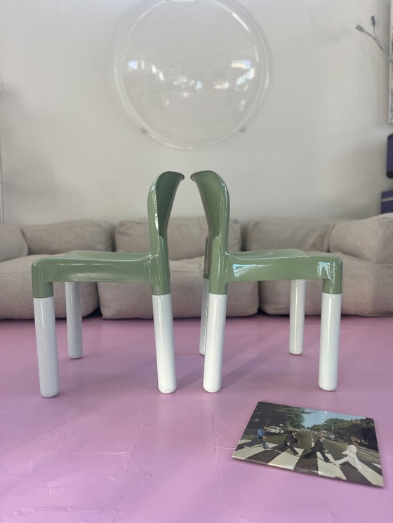 Image 1 of Kartell 4875 chairs designed by Carlo Bartoli