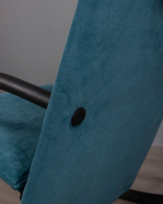 Image 1 of SEDIA A DONDOLO AZZURRA VINTAGE ANNI 80 MODELLO "T-LINE" DESIGN BURKHARD VOGTHERR PER ARFLEX