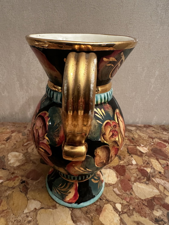 Image 1 of Vintage ceramic amphora vase signed Vallauris - H 24 cm