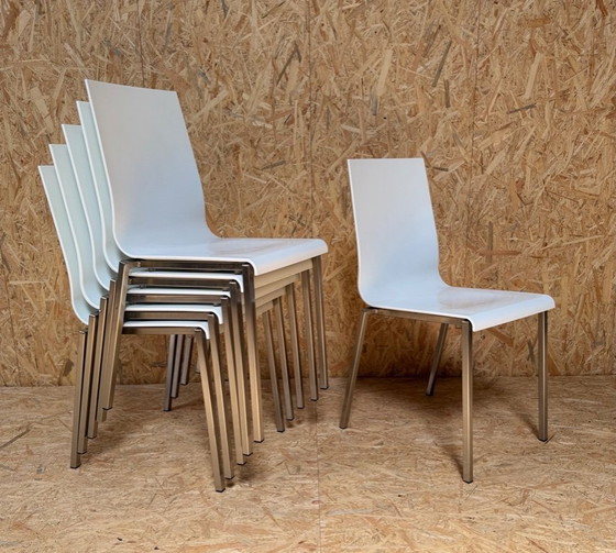 Image 1 of 6 chaises Pedrali Kuadra