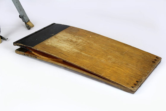 Image 1 of Cavallo da Ginnastica vintage in pelle con trampolino, anni '60, set di 2