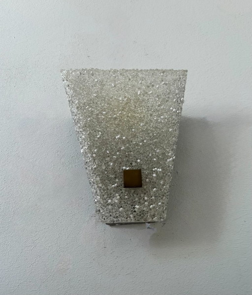 Applique vintage, ottone e perspex, Francia 1960