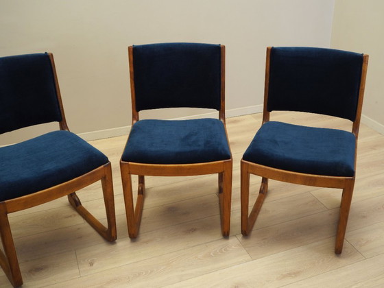 Image 1 of Set of four beech chairs, Danish design, 1950s, designer: Holger Jacobsen, manufacturer: Fritz Hansen