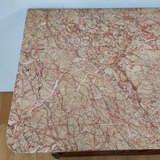 Image 1 of Comò antico d'epoca, cassettiera, mobili da bagno con piano in marmo.