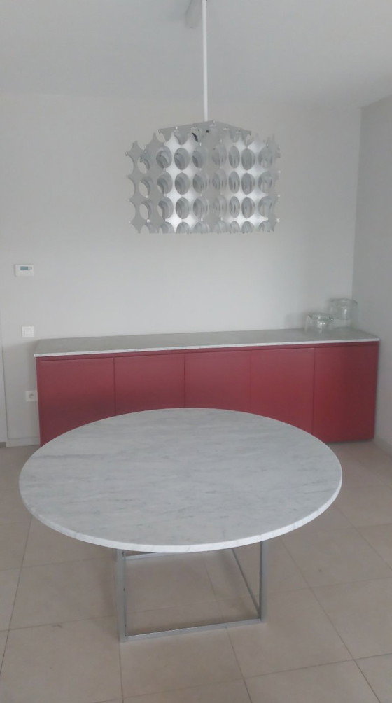 Image 1 of ORIGINAL PK-54 dining table Poul Kjaerholm with Luster Mario Marenco artemide 1960