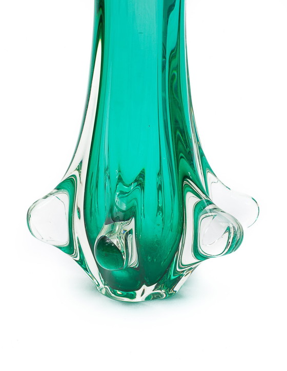 Image 1 of Vase Murano "Chambord" Vert