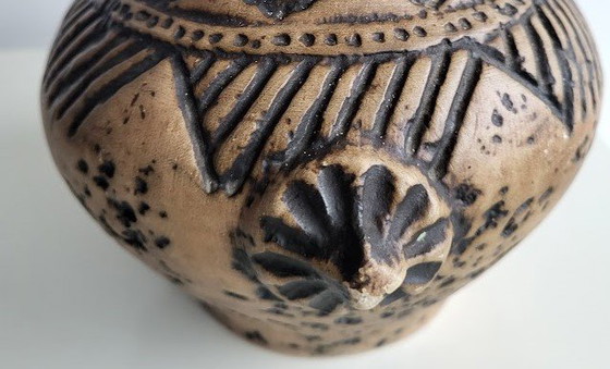 Image 1 of Jarrón Jasba Cerámica, Estilo Maya Mexicano