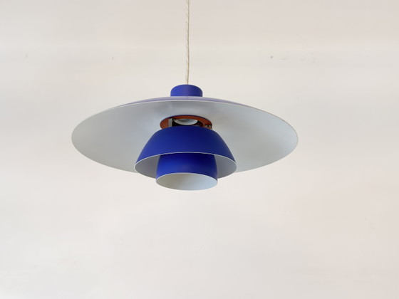 Vintage Louis Poulsen PH 4/3 – Poul Henningsen – blauw – 1960s/70s – Hanglampen, Metal (photo 4 of 15)
