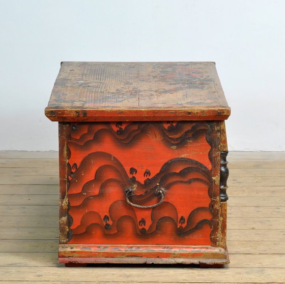 Image 1 of Folk Art Wedding Chest, Circa 1850