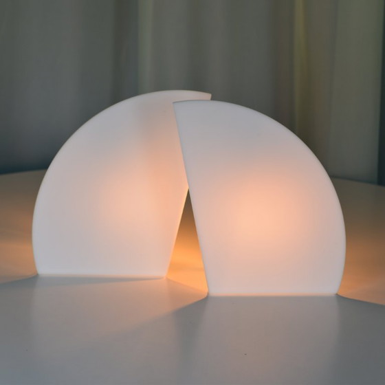 Image 1 of 2x geometrical table lights
