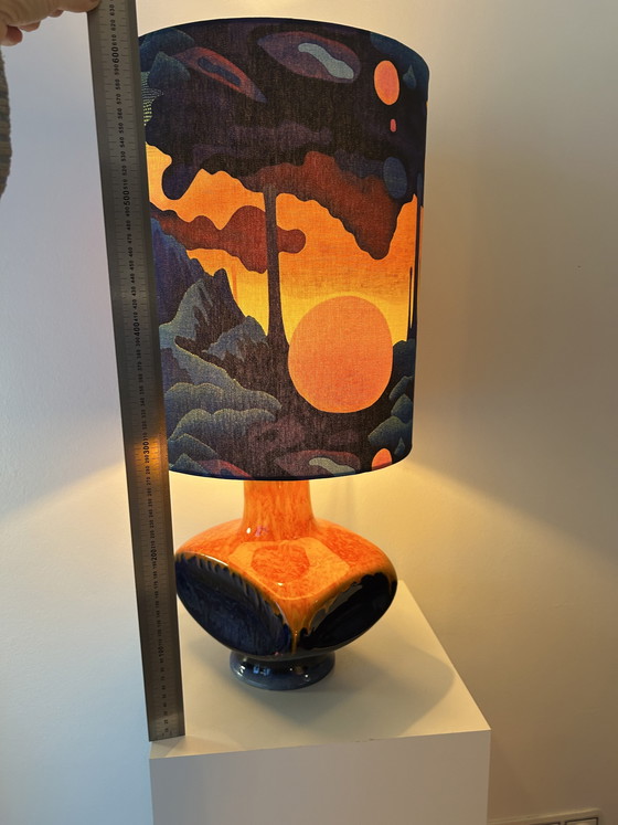 Image 1 of Era espacial: Lámpara de mesa Cari Zalloni, pieza rara, para PAN Keramik / Goebel.