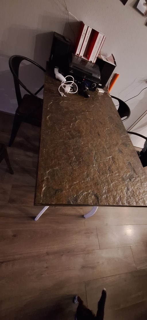 Solid slate table 140x71 heavy quality