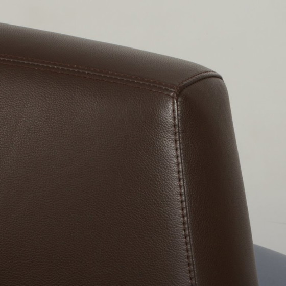 Kusch & Co Travel ontvangstbank, bruin/blauw leder – Bankjes, Leather, Metal (photo 4 of 5)