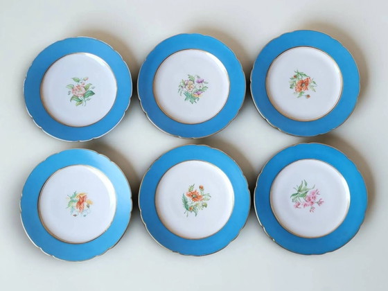 6 dessert plates in porcelain Old Paris 19th century – Crockery, Vintage (photo 28 of 28)
