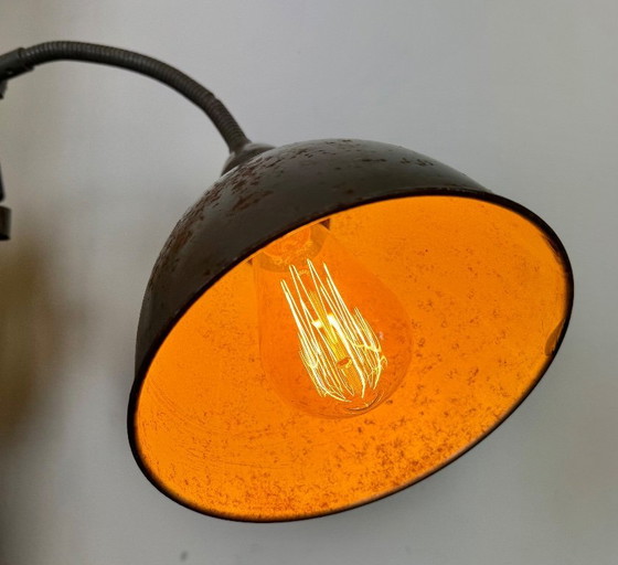 Image 1 of Grijze industriële schaarwandlamp van Elektroinstala, jaren 60
