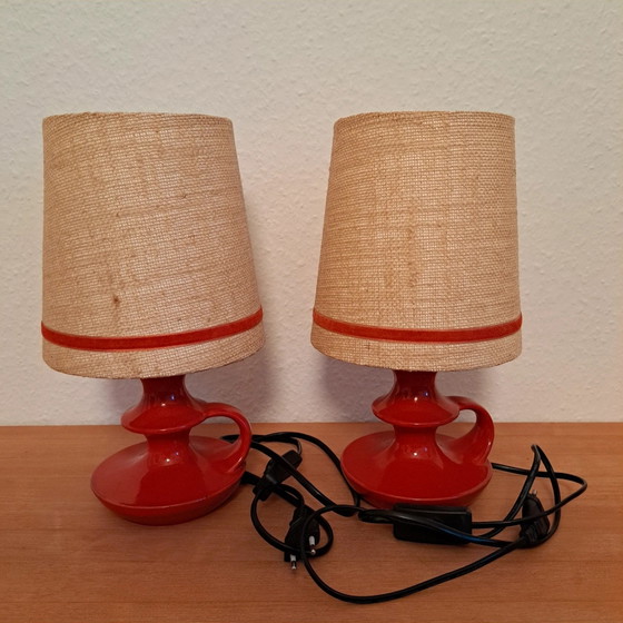 2x Steuler Cari Zalloni ceramic table lamps (presumably ARO lighting components) (photo 9 of 12)