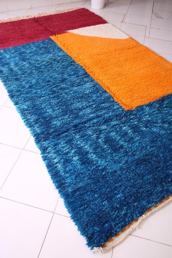 Image 1 of Tapis berbère traditionnel fait main artisanale taille 1,5/2,5 m