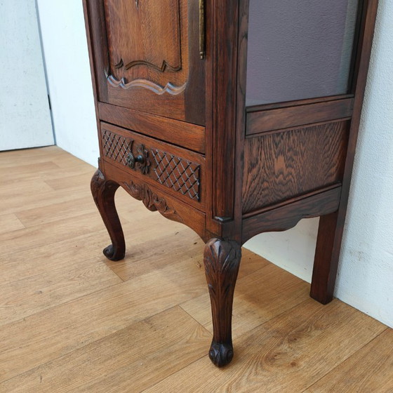 Image 1 of Vintage Antieke Vitrinekast Landelijke wandkast