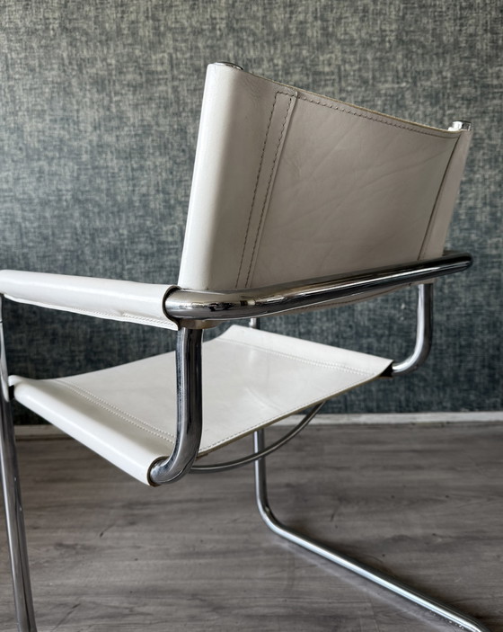 Image 1 of 6x Vintage Mart Stam S34 Chairs by Linea Veam, Italy, ca80s
