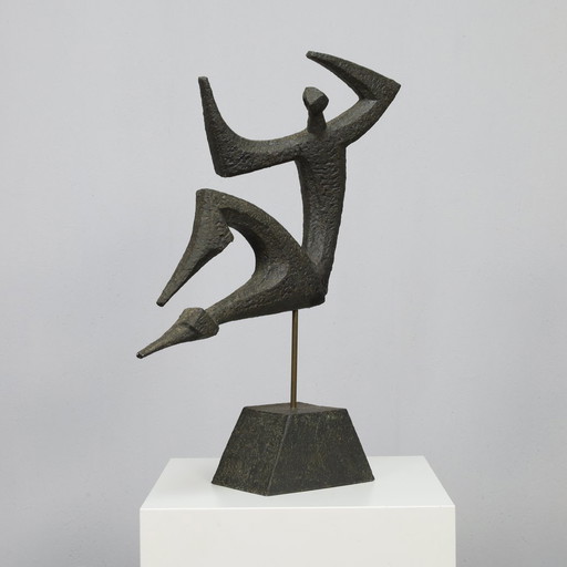 Sculpture Bronze Joop Puntman, 1970s